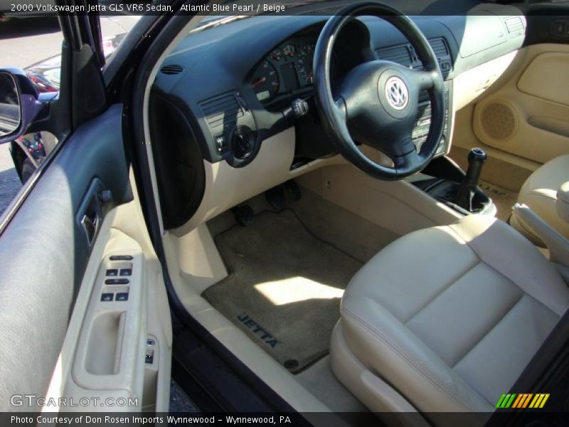 Atlantic Blue Pearl / Beige 2000 Volkswagen Jetta GLS VR6 Sedan