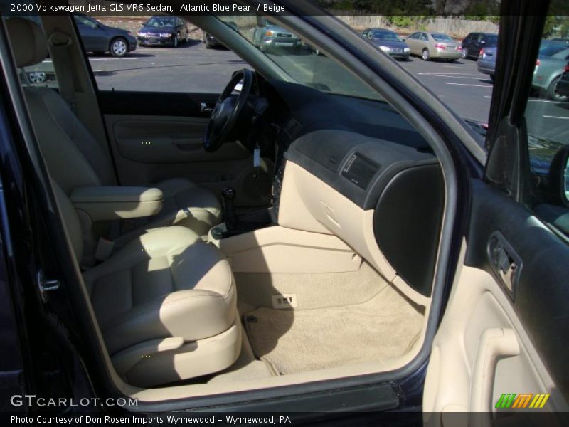 Atlantic Blue Pearl / Beige 2000 Volkswagen Jetta GLS VR6 Sedan