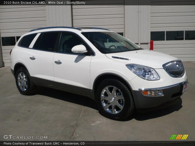 White Opal / Ebony/Ebony 2010 Buick Enclave CXL AWD