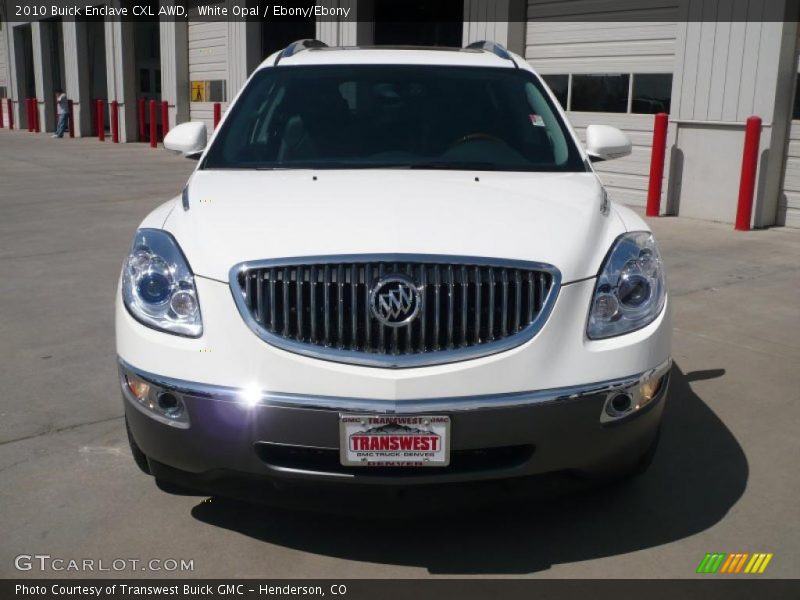 White Opal / Ebony/Ebony 2010 Buick Enclave CXL AWD