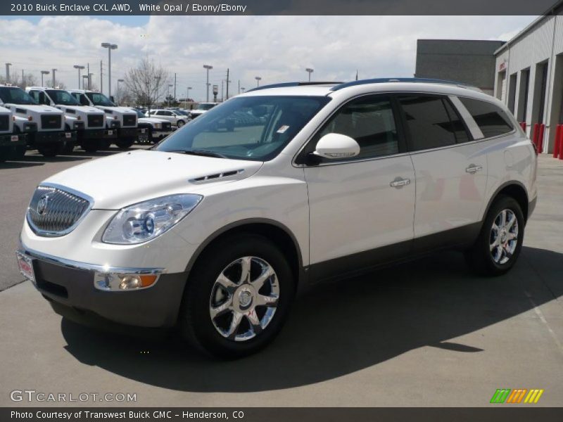 White Opal / Ebony/Ebony 2010 Buick Enclave CXL AWD