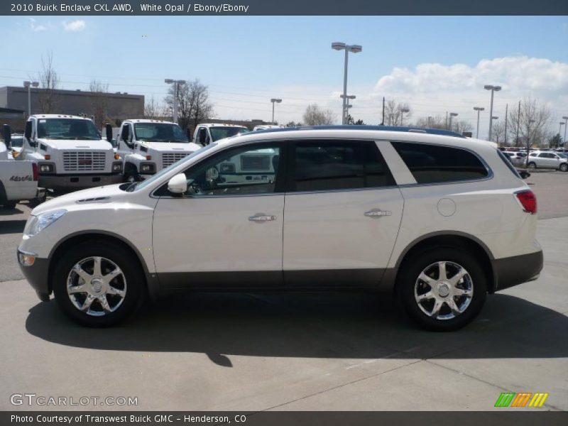 White Opal / Ebony/Ebony 2010 Buick Enclave CXL AWD