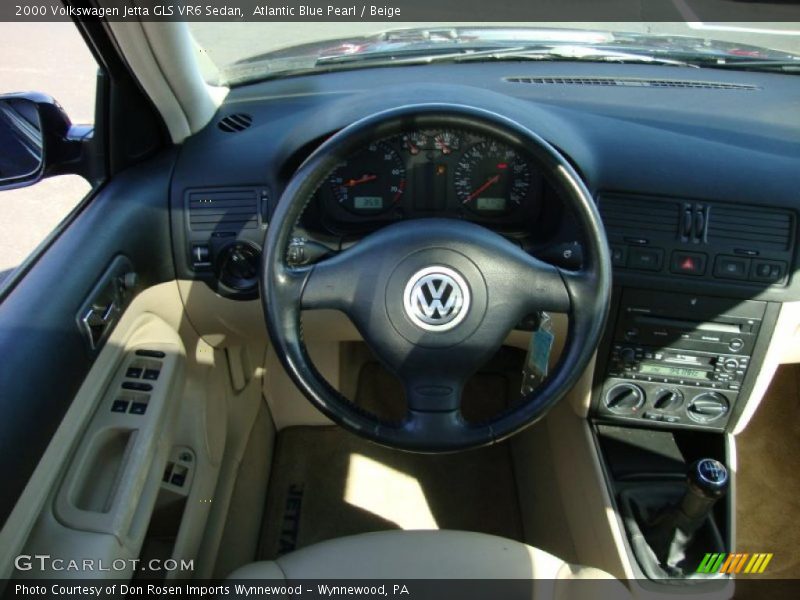 Atlantic Blue Pearl / Beige 2000 Volkswagen Jetta GLS VR6 Sedan