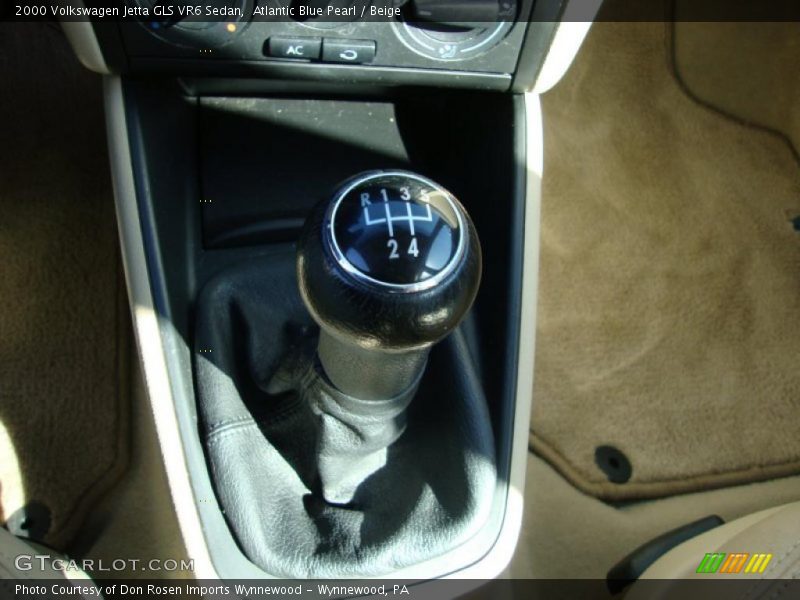 Atlantic Blue Pearl / Beige 2000 Volkswagen Jetta GLS VR6 Sedan