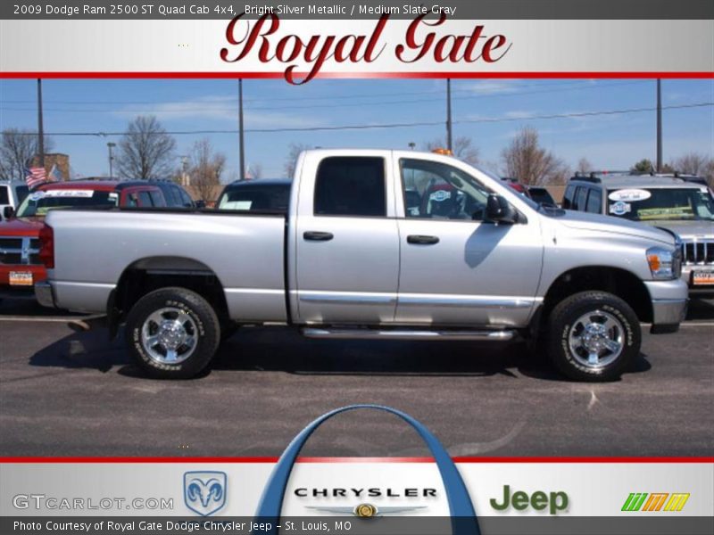 Bright Silver Metallic / Medium Slate Gray 2009 Dodge Ram 2500 ST Quad Cab 4x4