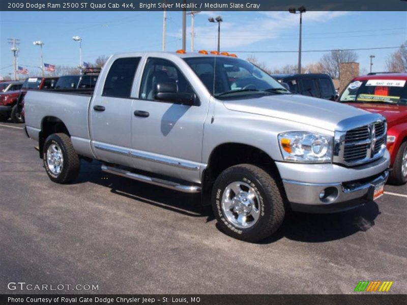 Bright Silver Metallic / Medium Slate Gray 2009 Dodge Ram 2500 ST Quad Cab 4x4