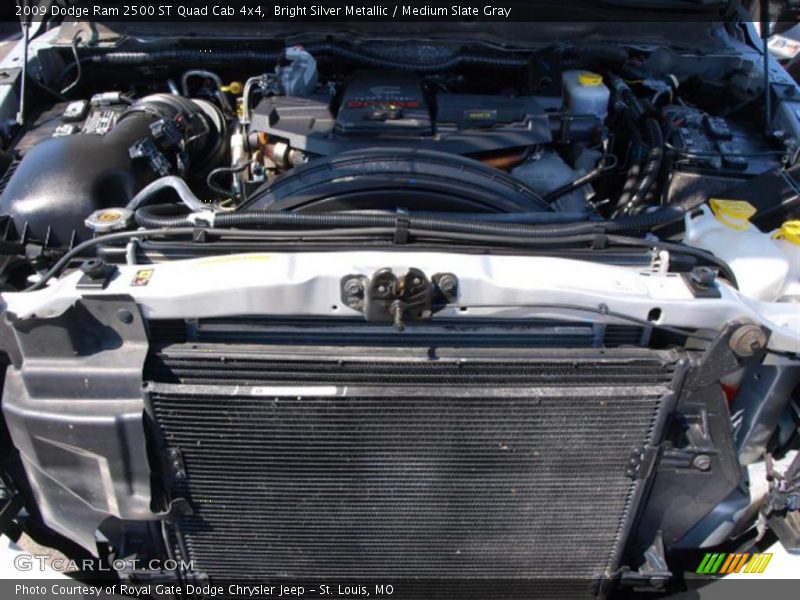 Bright Silver Metallic / Medium Slate Gray 2009 Dodge Ram 2500 ST Quad Cab 4x4