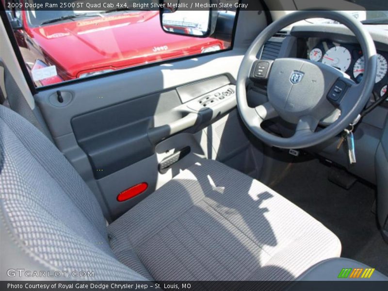 Bright Silver Metallic / Medium Slate Gray 2009 Dodge Ram 2500 ST Quad Cab 4x4