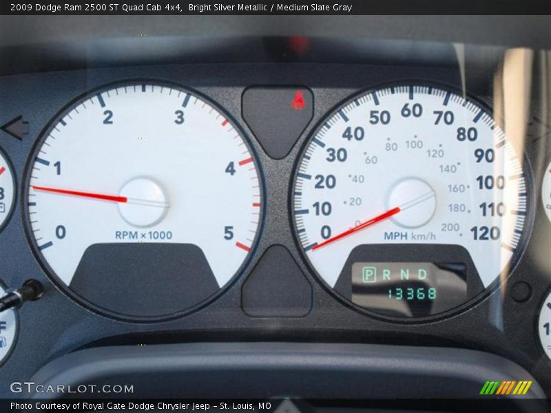 Bright Silver Metallic / Medium Slate Gray 2009 Dodge Ram 2500 ST Quad Cab 4x4