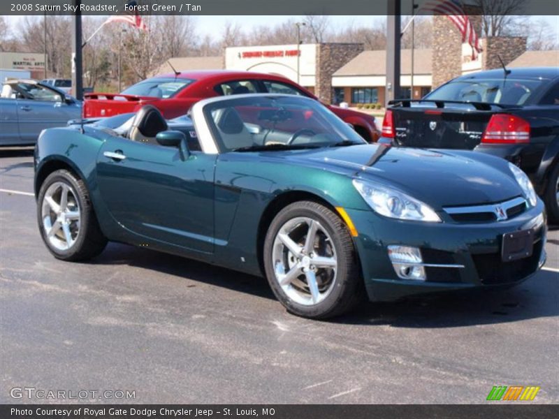 Forest Green / Tan 2008 Saturn Sky Roadster