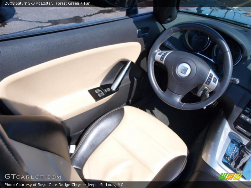 Forest Green / Tan 2008 Saturn Sky Roadster