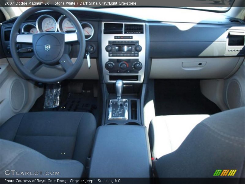 Stone White / Dark Slate Gray/Light Graystone 2007 Dodge Magnum SXT