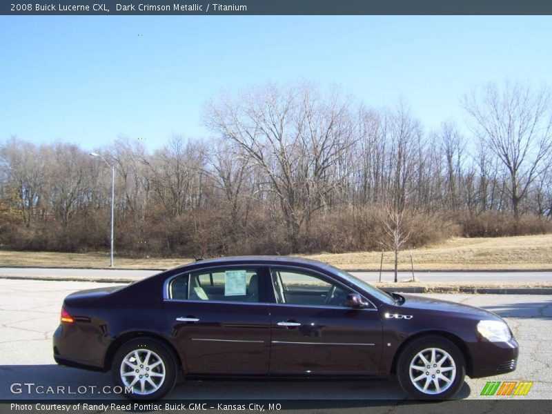 Dark Crimson Metallic / Titanium 2008 Buick Lucerne CXL