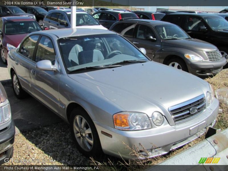 Diamond Silver / Gray 2004 Kia Optima LX V6