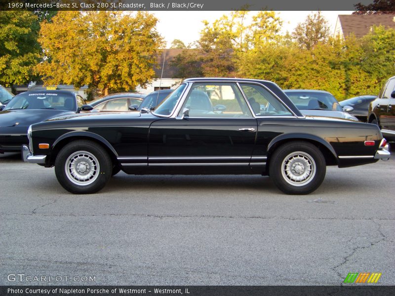 Black / Black/Grey 1969 Mercedes-Benz SL Class 280 SL Roadster