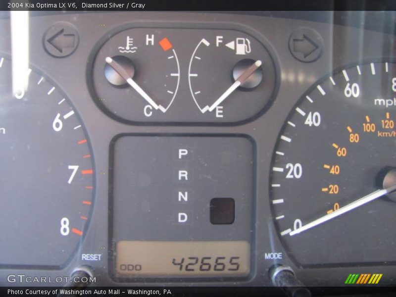 Diamond Silver / Gray 2004 Kia Optima LX V6