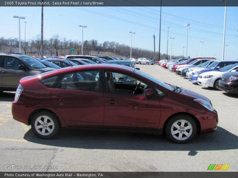 Salsa Red Pearl / Ivory/Brown 2005 Toyota Prius Hybrid