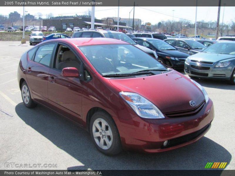 Salsa Red Pearl / Ivory/Brown 2005 Toyota Prius Hybrid