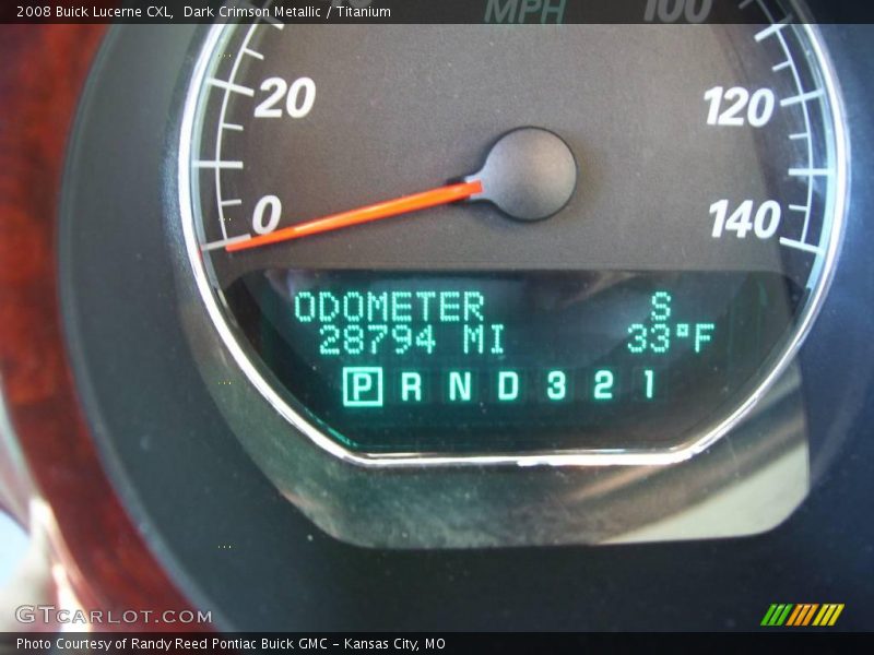 Dark Crimson Metallic / Titanium 2008 Buick Lucerne CXL