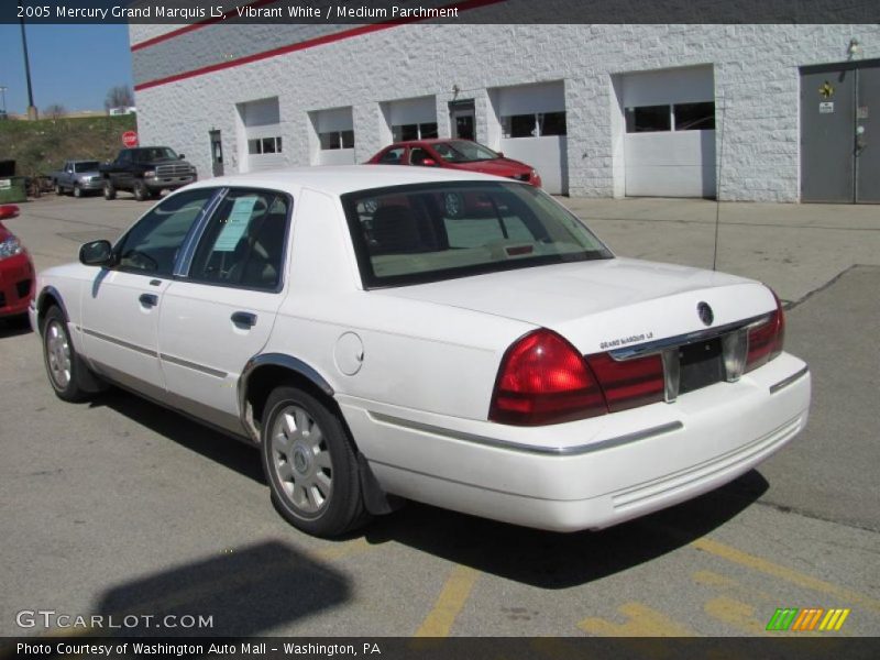 Vibrant White / Medium Parchment 2005 Mercury Grand Marquis LS