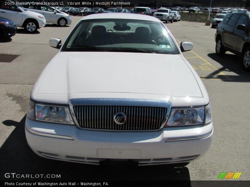 Vibrant White / Medium Parchment 2005 Mercury Grand Marquis LS