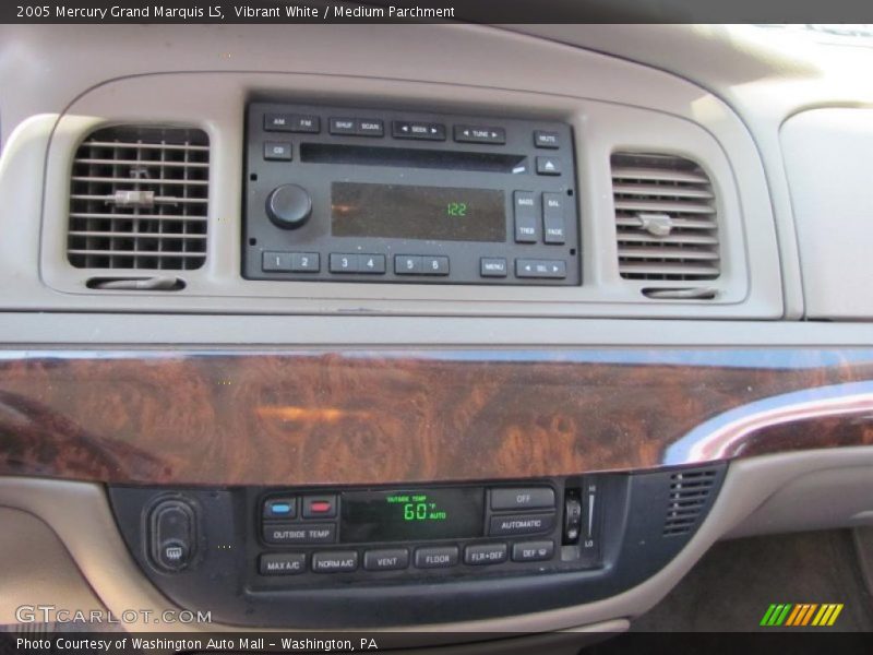Vibrant White / Medium Parchment 2005 Mercury Grand Marquis LS