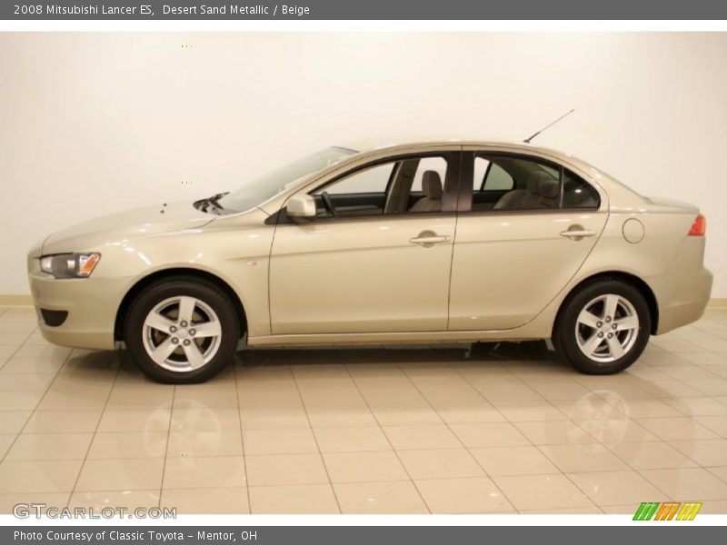 Desert Sand Metallic / Beige 2008 Mitsubishi Lancer ES