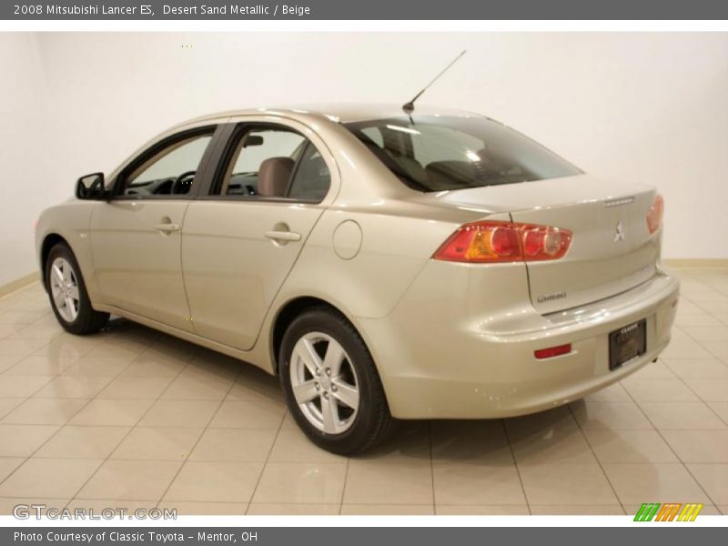 Desert Sand Metallic / Beige 2008 Mitsubishi Lancer ES