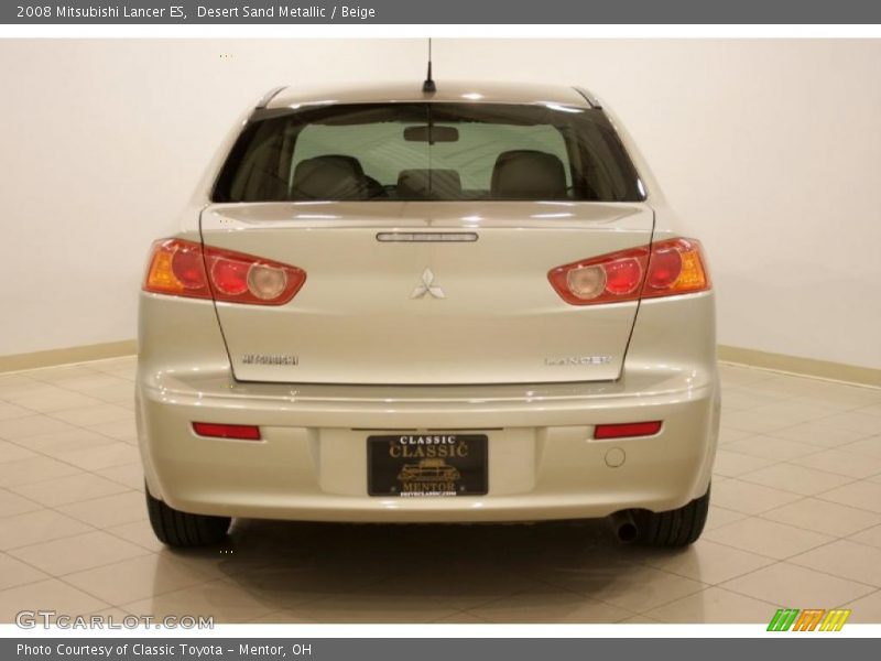 Desert Sand Metallic / Beige 2008 Mitsubishi Lancer ES