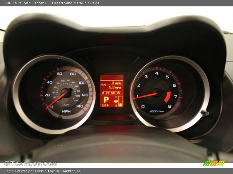Desert Sand Metallic / Beige 2008 Mitsubishi Lancer ES