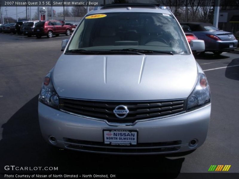 Silver Mist Metallic / Beige 2007 Nissan Quest 3.5 SE