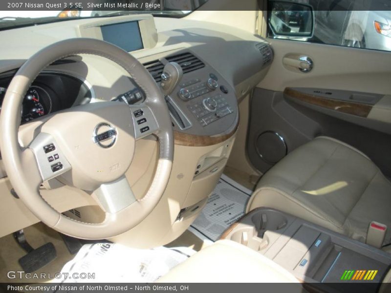 Silver Mist Metallic / Beige 2007 Nissan Quest 3.5 SE