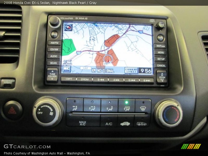 Nighthawk Black Pearl / Gray 2008 Honda Civic EX-L Sedan