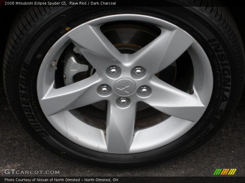 Rave Red / Dark Charcoal 2008 Mitsubishi Eclipse Spyder GS