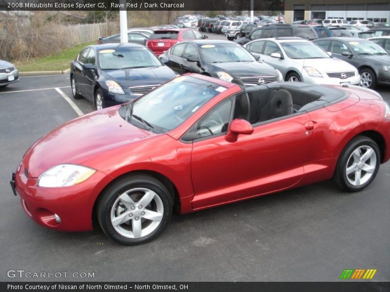 Rave Red / Dark Charcoal 2008 Mitsubishi Eclipse Spyder GS