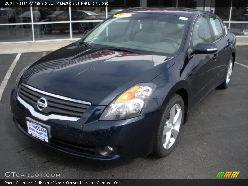 Majestic Blue Metallic / Blond 2007 Nissan Altima 3.5 SE