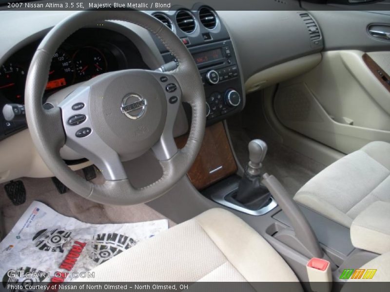 Majestic Blue Metallic / Blond 2007 Nissan Altima 3.5 SE