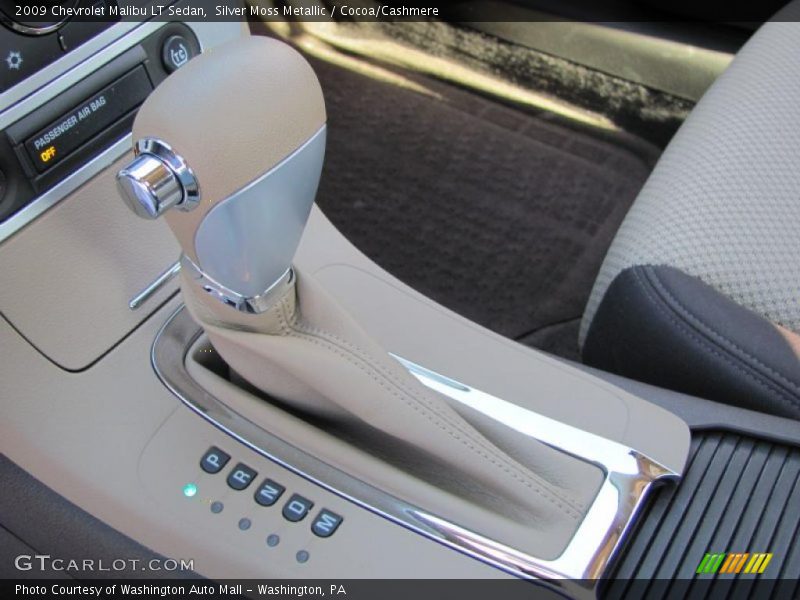 Silver Moss Metallic / Cocoa/Cashmere 2009 Chevrolet Malibu LT Sedan