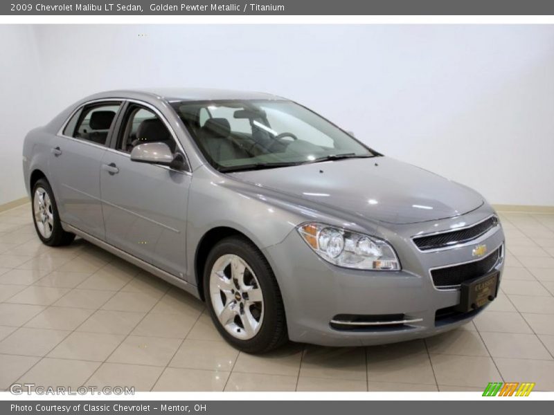 Golden Pewter Metallic / Titanium 2009 Chevrolet Malibu LT Sedan