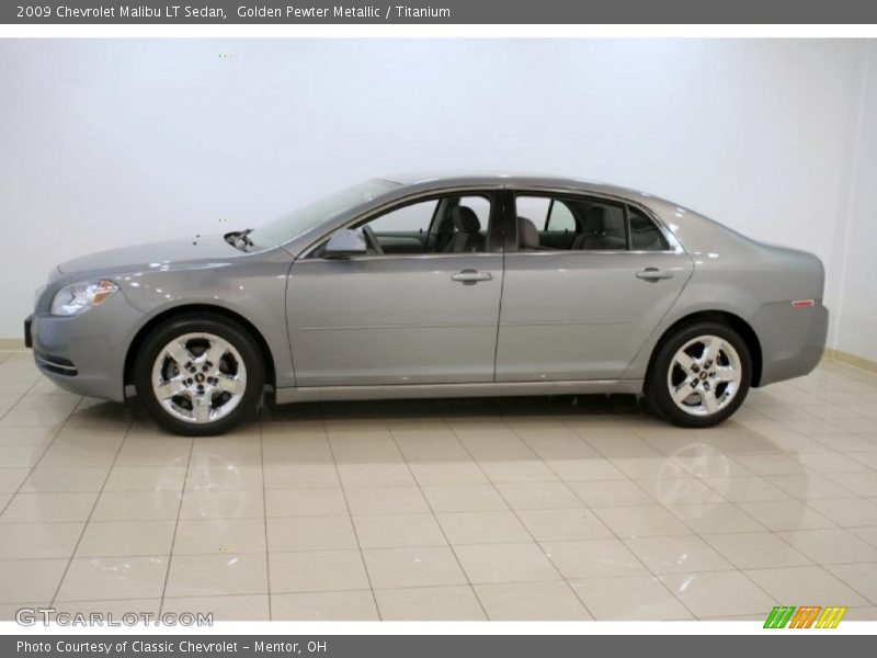 Golden Pewter Metallic / Titanium 2009 Chevrolet Malibu LT Sedan