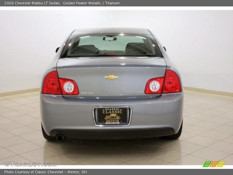 Golden Pewter Metallic / Titanium 2009 Chevrolet Malibu LT Sedan