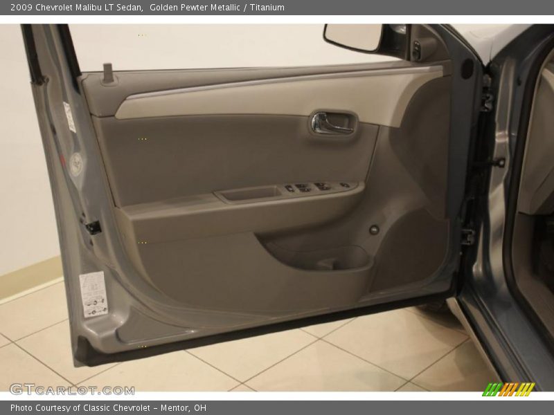 Golden Pewter Metallic / Titanium 2009 Chevrolet Malibu LT Sedan