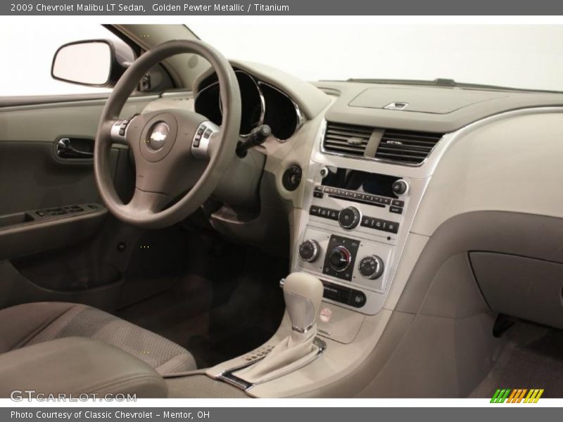 Golden Pewter Metallic / Titanium 2009 Chevrolet Malibu LT Sedan