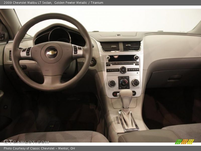 Golden Pewter Metallic / Titanium 2009 Chevrolet Malibu LT Sedan