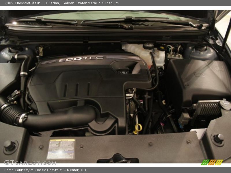 Golden Pewter Metallic / Titanium 2009 Chevrolet Malibu LT Sedan