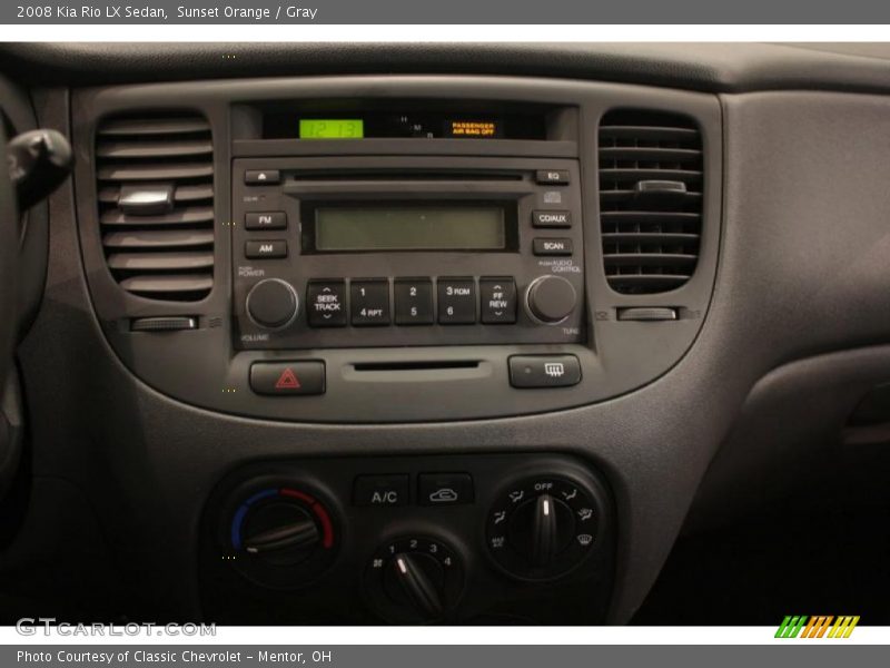 Sunset Orange / Gray 2008 Kia Rio LX Sedan
