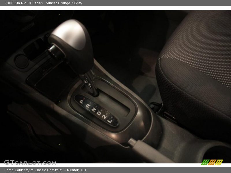 Sunset Orange / Gray 2008 Kia Rio LX Sedan