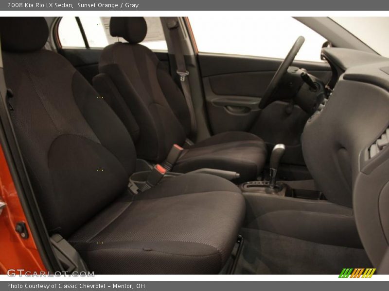 Sunset Orange / Gray 2008 Kia Rio LX Sedan