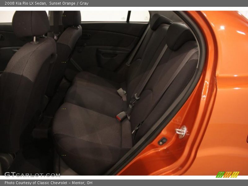 Sunset Orange / Gray 2008 Kia Rio LX Sedan