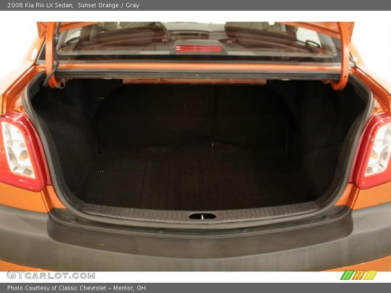 Sunset Orange / Gray 2008 Kia Rio LX Sedan